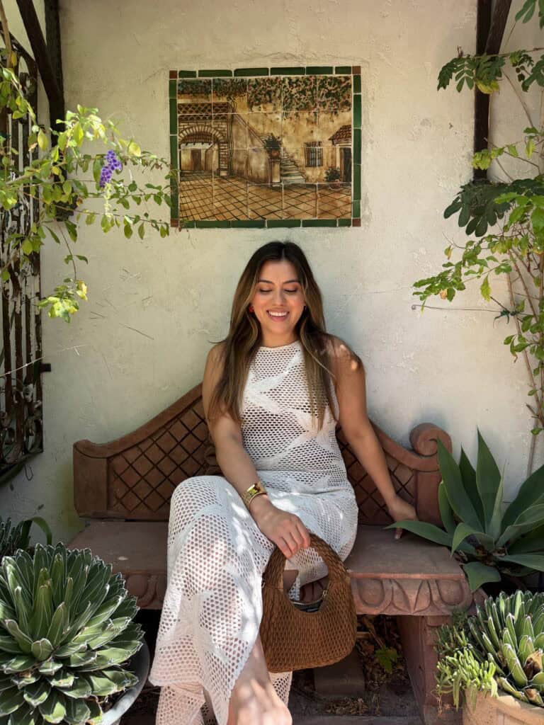 jasmine posing after using gua sha for weeks