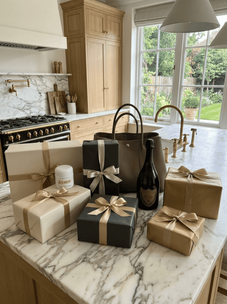 gifts on a counter - layers of beauty
