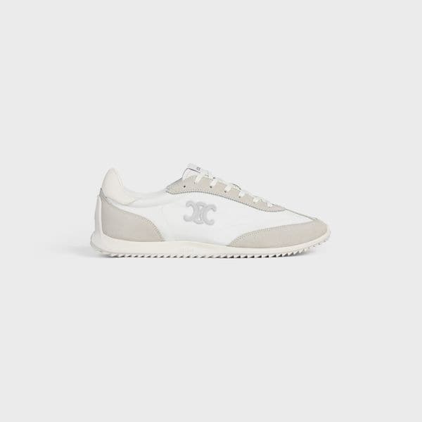 Celine Racer Sneaker In Nylon, Suede Calfskin And Calfskin