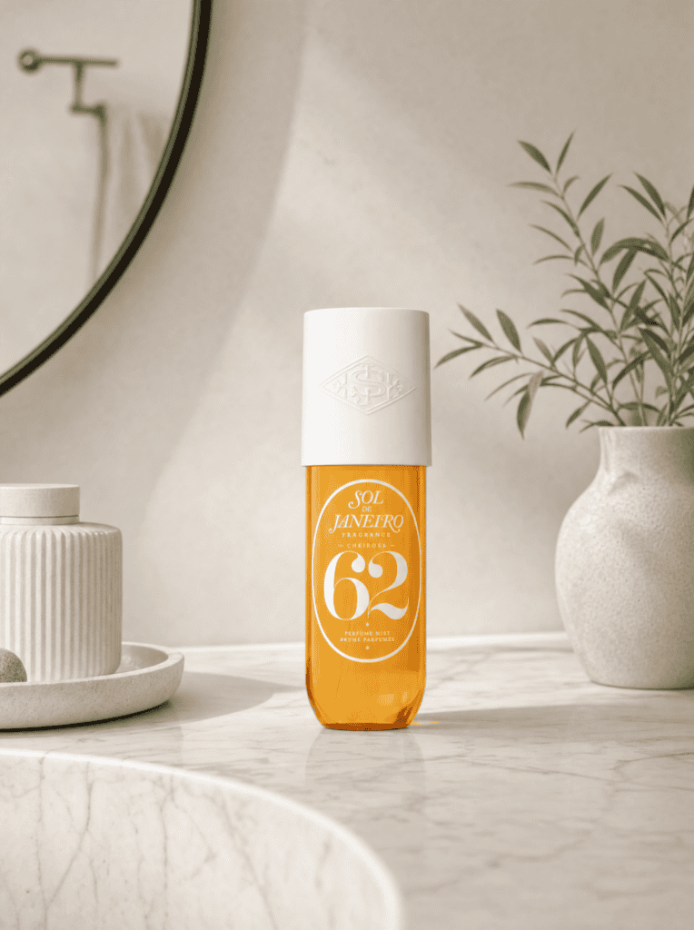 showing sol de janeiro 62 as a body mist that smells expensive for layers of beauty review