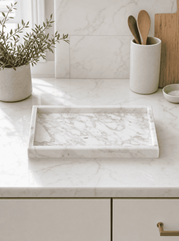 aesthetic marble tray